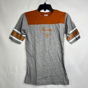 Vintage Sideline Apparel Texas Longhorns T-Shirt Women M Rhinestone Burnt Orange